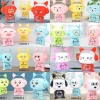 New cartoon alarm clock lamp bedside table lamp, cute clock table lamp, warm light night lamp for feeding milk at the bedside in the bedroom details Picture